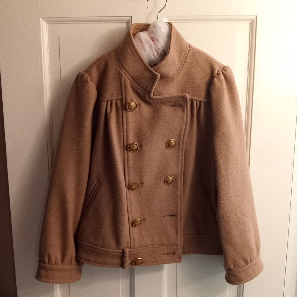 Anthropologie idra wool swing jacket size 0